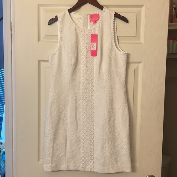 Lilly Pulitzer Mila Stretch Shift Dress in white - Picture 2 of 3